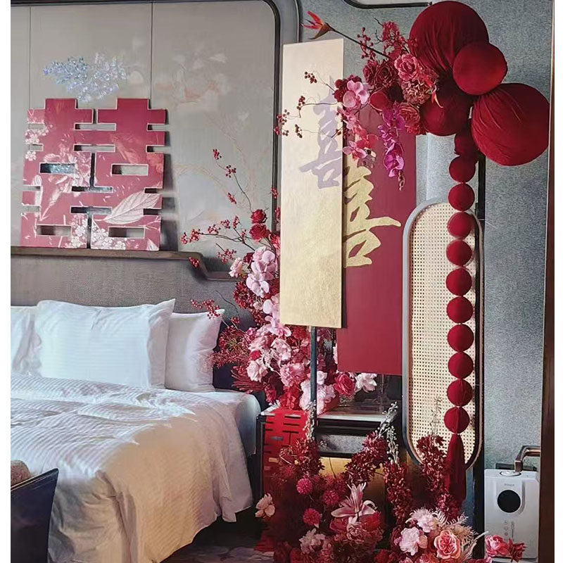 新中式婚礼婚房布置装饰喜字椭圆藤编迎宾背景墙婚房套装布置,节庆用品/礼品,婚房装扮用品,淘宝优惠券,粉丝福利购,淘宝优惠卷