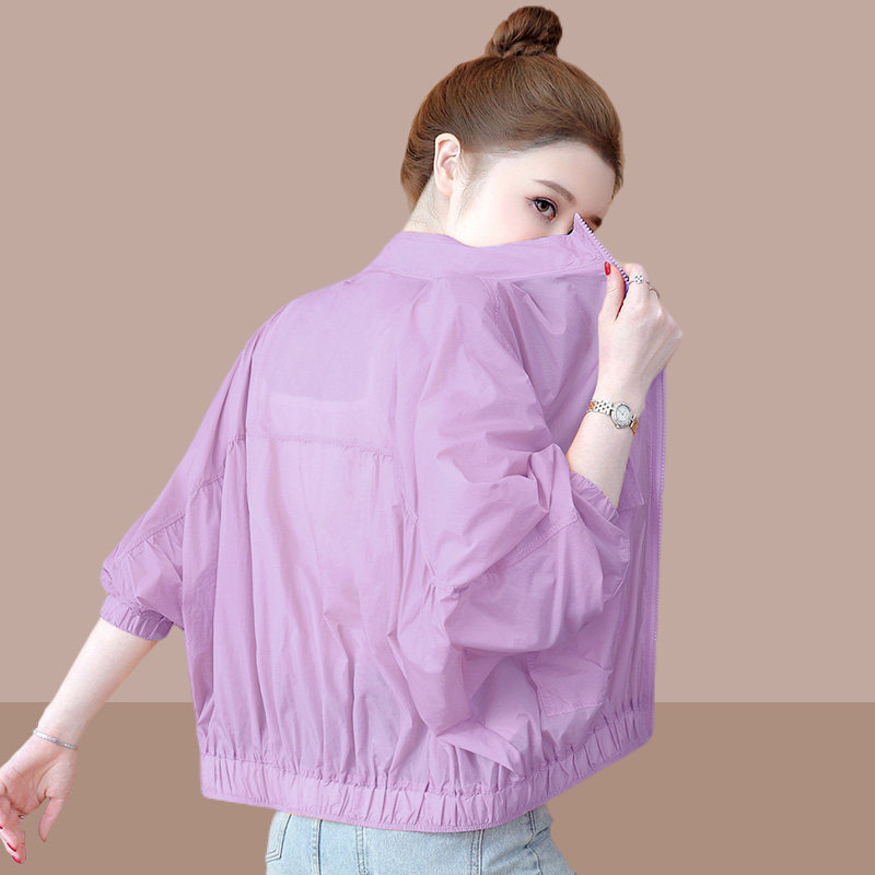 短款外套防晒衣女百搭夏新款韩版小个子潮休闲防紫外线透气防晒服