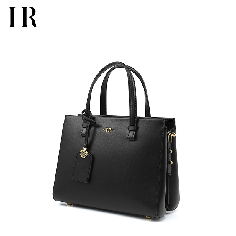 HR赫莲娜通勤气质手提包女2020新款真皮简约单肩斜挎包女士凯莉包