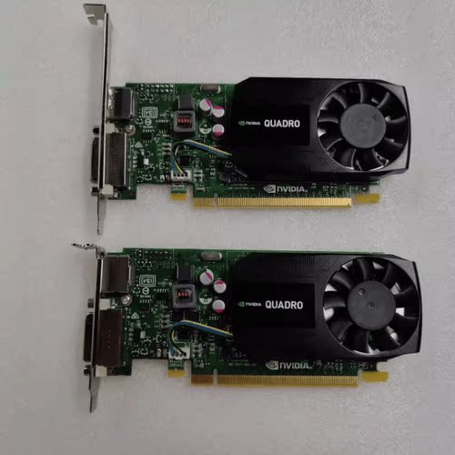 NVIDIA 丽台 K600 K620专业图形显卡 平面设计CAD建模4K 风冷散热