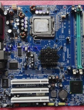 联想 865主板 L-I865GVQ 775针 DDR1 集显 支持P4 送CPU内存 风扇