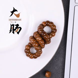 精品库克斜切蒜瓣大肠手串佛珠高抛男女藏式文玩菩提手链绕指柔