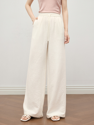 Xishijie Purple Wide Leg Pants Women's Summer Thin Section 2026 New High Waist Drape Straight Yamamoto Pants Casual Pants