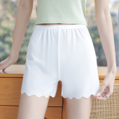 冰丝无痕透气波浪保险打底短裤 安全裤 不卷边大码 防走光薄款 女夏季