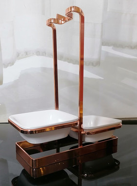 火锅店勺架漏勺架不锈钢汤勺架托餐厅挂勺子架汤勺漏勺套装筷架子