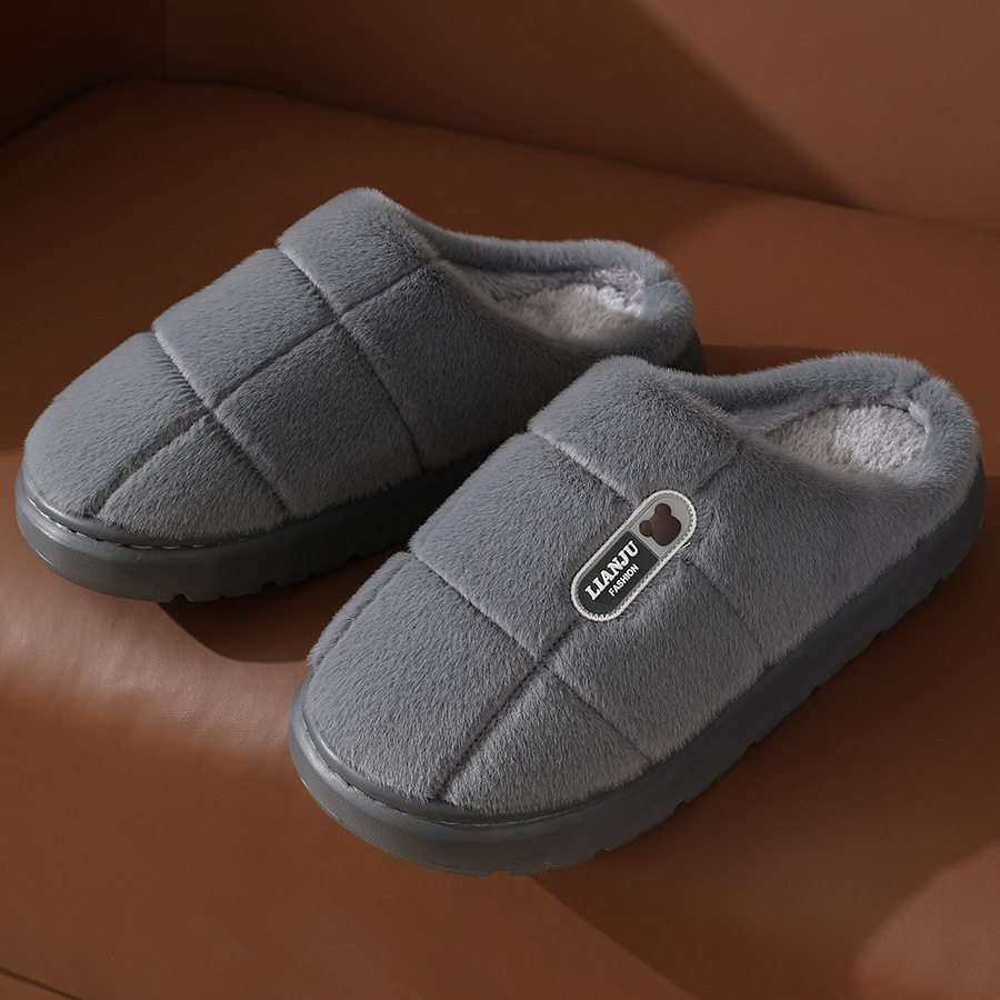 2025新款棉拖鞋男大码冬季棉拖男保暖厚底毛拖鞋45 46 47 48,居家布艺,居家亚麻拖鞋,淘宝优惠券,粉丝福利购,淘宝优惠卷