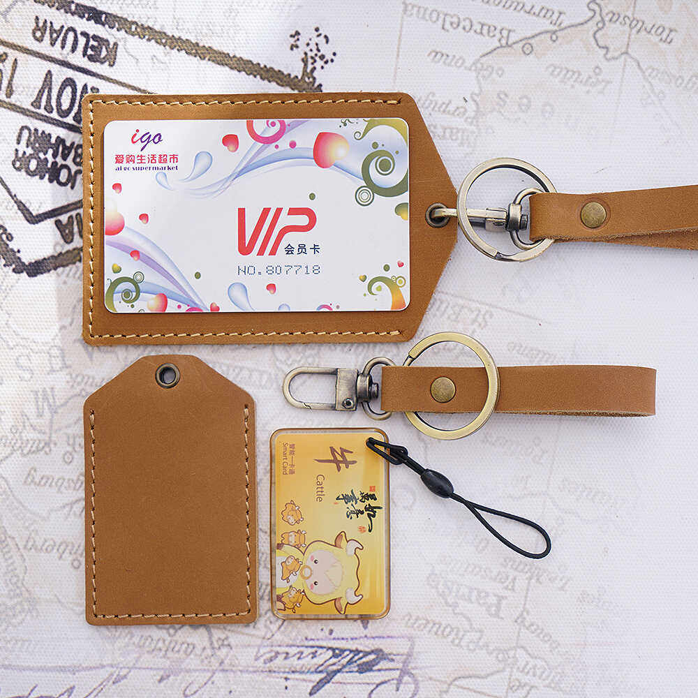 牛皮公交卡套钥匙扣挂件手工定制汽车链锁匙圈环男女情侣包包装饰