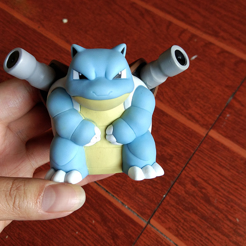 正版 t-arts口袋妖怪大号皮卡丘 智蛙 水箭龟 喷火龙喷水洗澡玩具