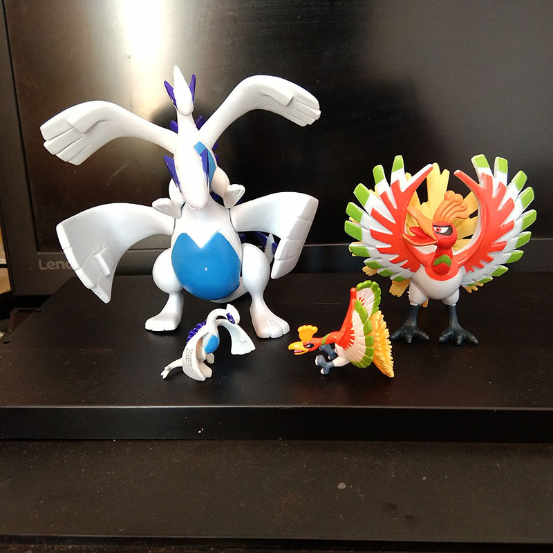 神奇宝贝精灵宝可梦口袋妖怪 洛奇神洛奇亚 凤王超大全手办