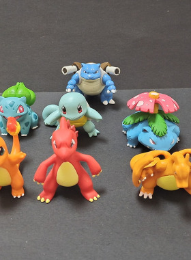 正版口袋妖怪神奇宝贝宝可梦MC火恐龙妙蛙花水箭鬼喷火龙手办