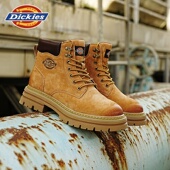 英伦风情侣大黄靴户外工装 Dickies马丁靴男2025冬季 加绒男鞋 靴子