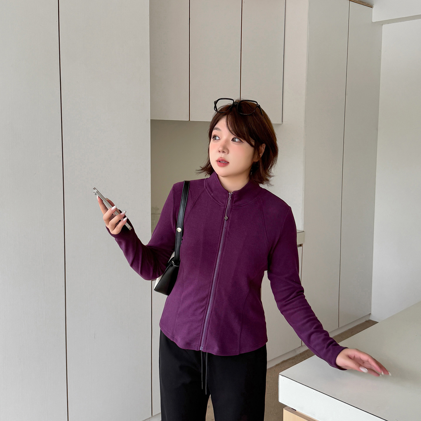 1.13日新品小波家2026春季胖mm修身立领单穿内搭外套保暖百搭上衣,女装/女士精品,常规大码外套,淘宝优惠券,粉丝福利购,淘宝优惠卷