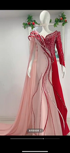 出租成人声乐演出服表演音乐晚会宴会主持人独唱高端礼服长款租赁