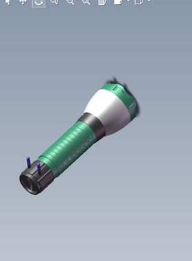 手电筒sw模型图纸01200531三维图纸（SLDASM文件格式）