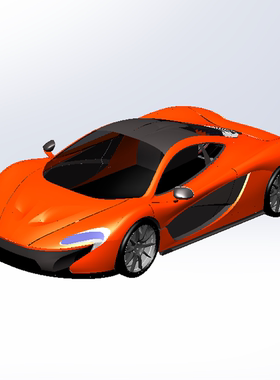 迈凯轮P1玩具汽车模型240411003三维图纸（STEP/SLDPRT格式）