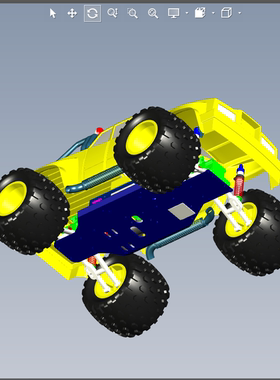 越野卡车模型001200606三维图纸（igs格式）