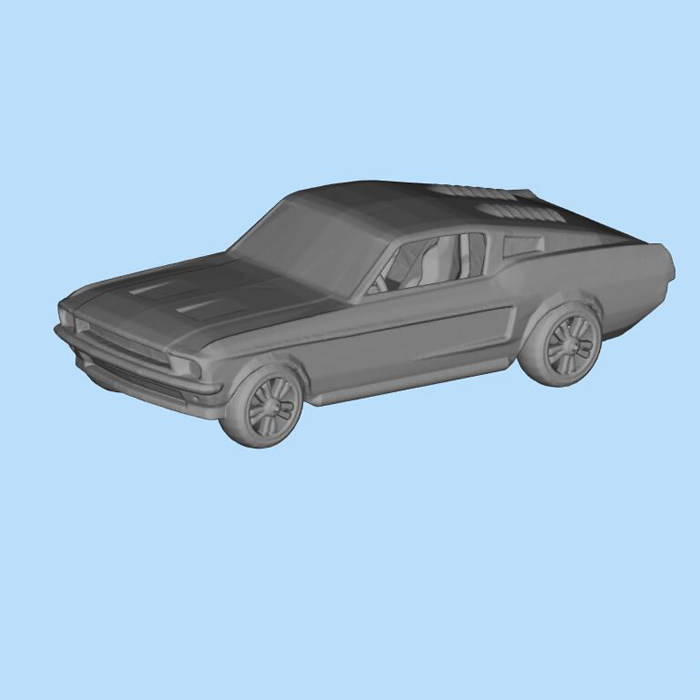 跑车福特野马mustang 汽车模型3D图纸（STL格式）