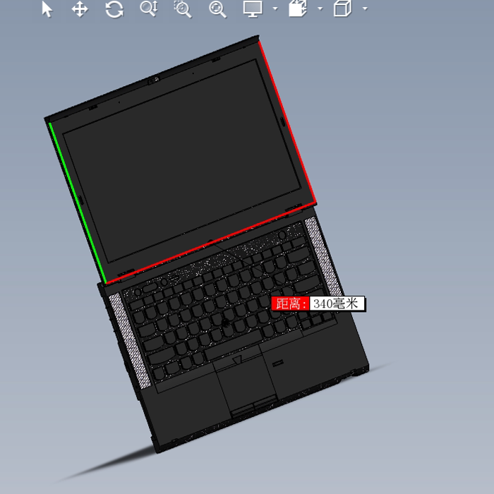 thinkpadt430笔记本模型01200808三维图纸(sldasm格式)