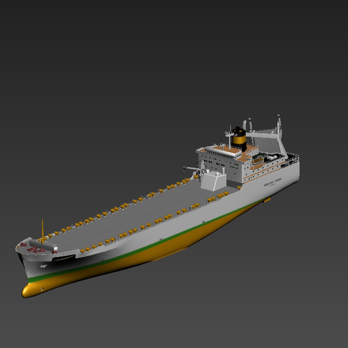 大货轮船模型0120122三维图纸(3dmax/obj格式)