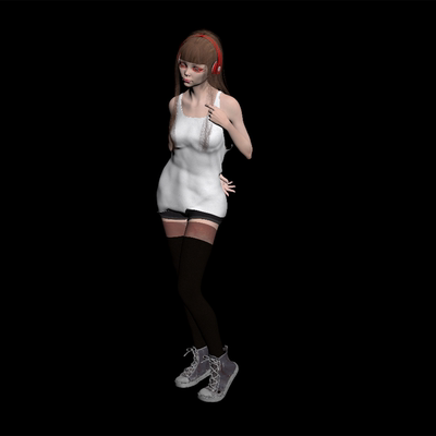 3DMAX美女模型01200722三维图纸（3DMAX/fbx文件格式）