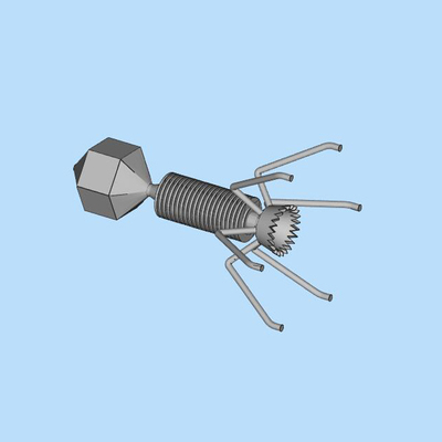 噬菌体3D图纸（SLDPRT和STL格式）