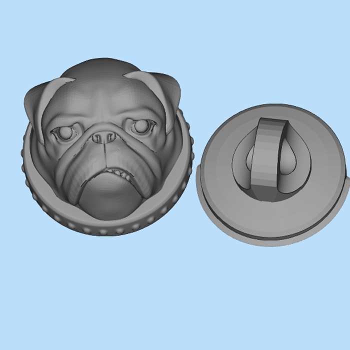 哈巴狗吊坠01201207三维图纸（stl格式）