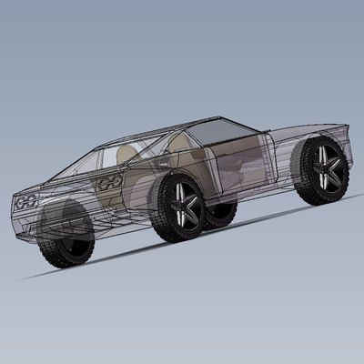 汽车驾驶室设计模型01200516三维图纸（SLDPRT文件格式）
