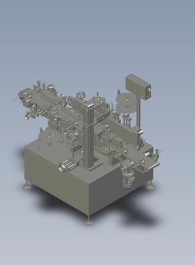 一款双面全自动贴标机三维图01200529图纸（STEP格式）