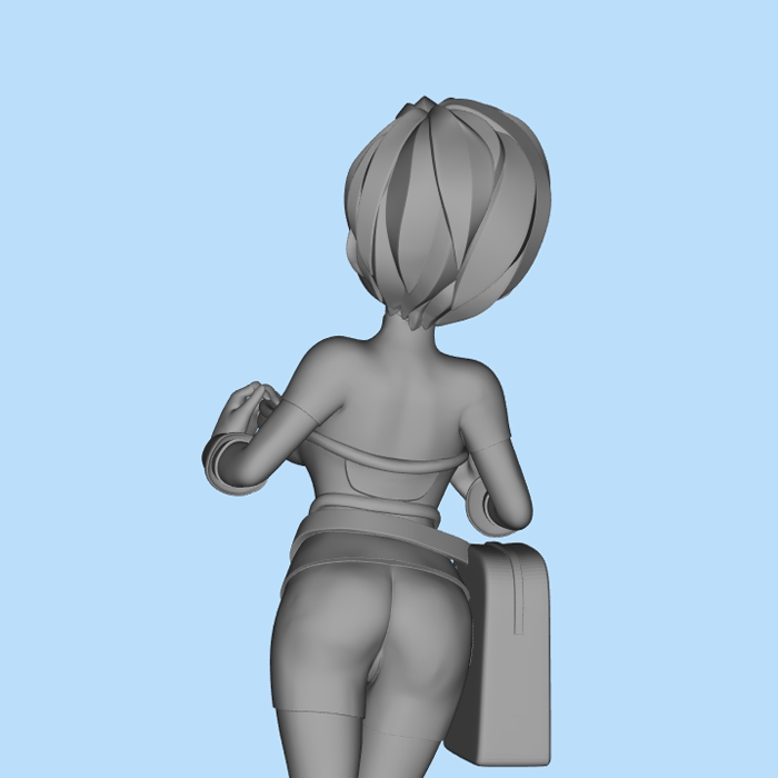 拆件版动漫美女01200917三维图纸(stl格式)