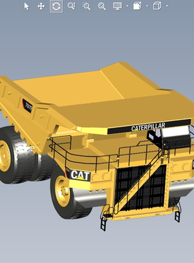 catia绘制卡特矿卡模型01200627三维图纸（IGS/CATPart文件格式）