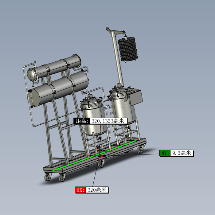 丙酮回收器结构模型01201030三维图纸（STEP格式）