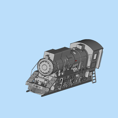 12米火车头模型00120426三维图纸（SLDPRT格式）