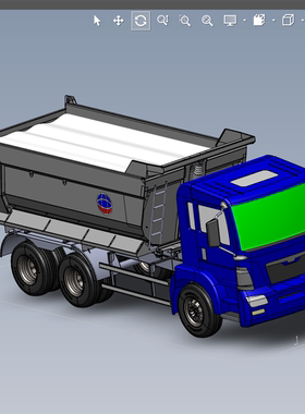 渣土车三维模型01200629三维图纸（SLDPRT格式）