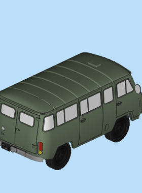 传奇越野车 UAZ-45201210813三维图纸（stl格式）