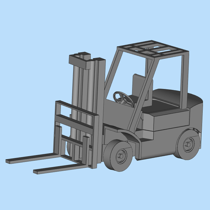 STL叉车模型03201030三维图纸（stl格式）