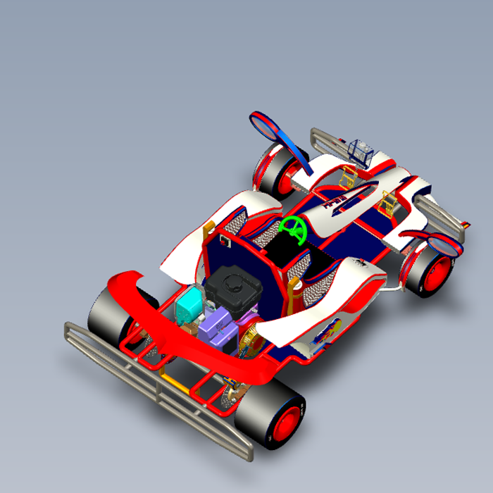 高级卡丁车跑卡丁车01200915三维图纸（prt格式）