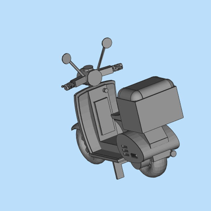 STL简单的摩托车模型01210626三维图纸（stl格式）