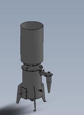 下吸式气化炉设计模型01200514三维图纸（SLDPRT 文件）