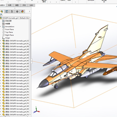 轰7战机模型01210317三维图纸（STEP/SLDASM格式）
