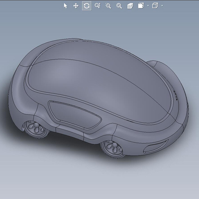 概念小汽车三维设计模型01200528图纸（SLDPRT格式）
