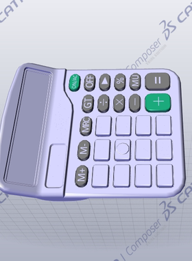 计算器模型01200717三维图纸（3DS/CATPart文件格式）