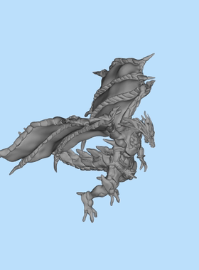 巴哈姆特魔龙01200912三维图纸（stl格式）