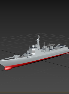 052d驱逐舰模型001200606三维图纸（mb/obj格式）