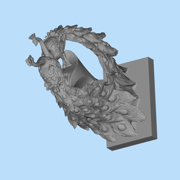 两只孔雀模型01200706三维图纸(STL格式)