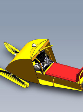 雪地摩托车设计模型01200529三维图纸（SLDASM文件格式）