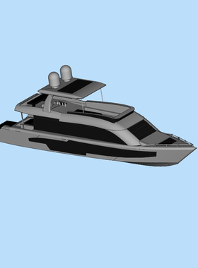 简易飞桥游艇模型01230311 STL格式三维图纸