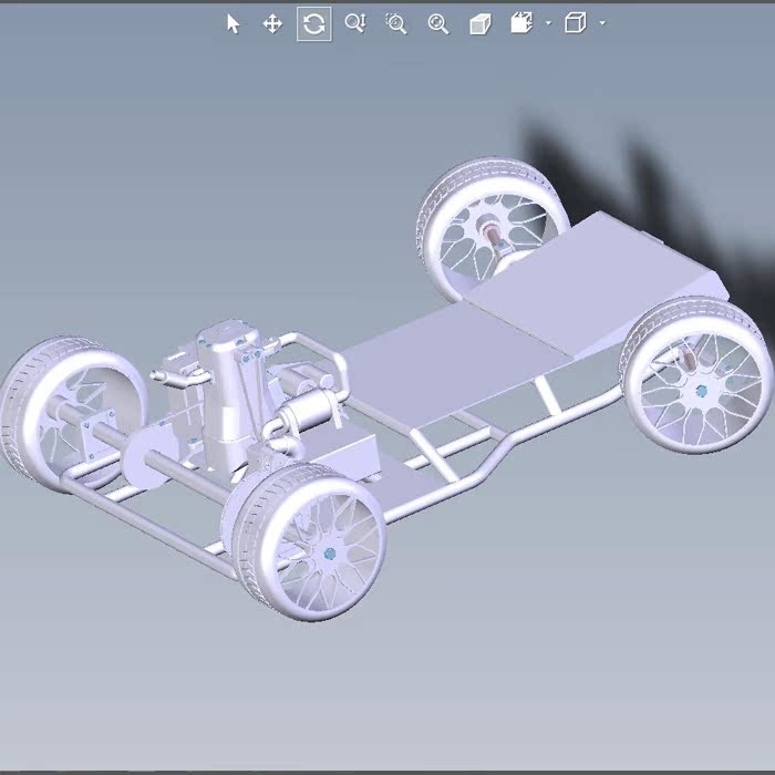 一种汽车底盘模型003200514三维图纸（STP格式）