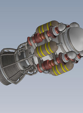 火箭发动机模型01200506三维图纸（SLDASM 文件格式）