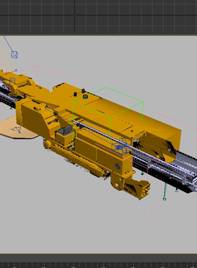 采煤掘进机模型01200630三维图纸（3DMAX/OBJ格式）