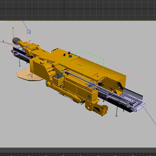 采煤掘进机模型01200630三维图纸(3DMAX/OBJ格式)